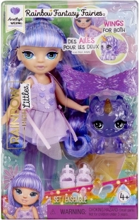 Rainbow High mala seka vila Amethyst (Purple) s ljubimcem