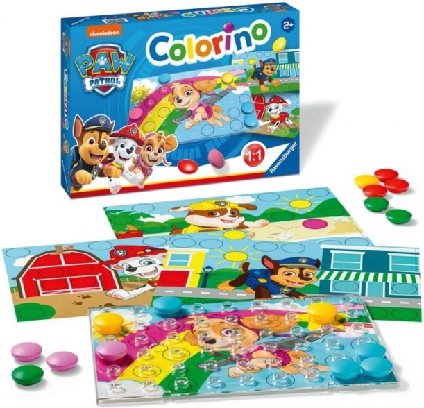 Colorino Psići u ophodnji – šarena igra s gumbićima za djecu