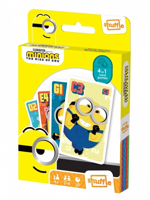 Kartaška igra Shuffle Fun 4 u 1 Minions: Uvod Gru