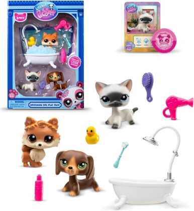 Littlest Pet Shop kupaonski set s 3 životinjice