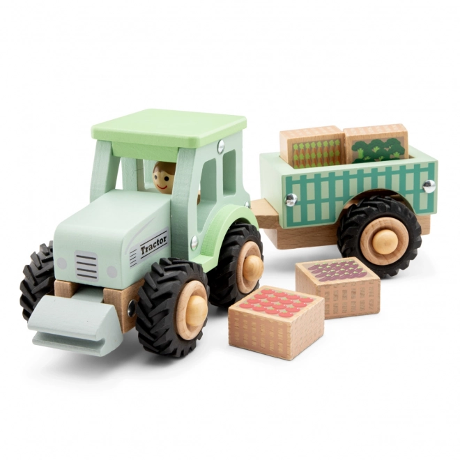 Traktor s prikolicom i teretom