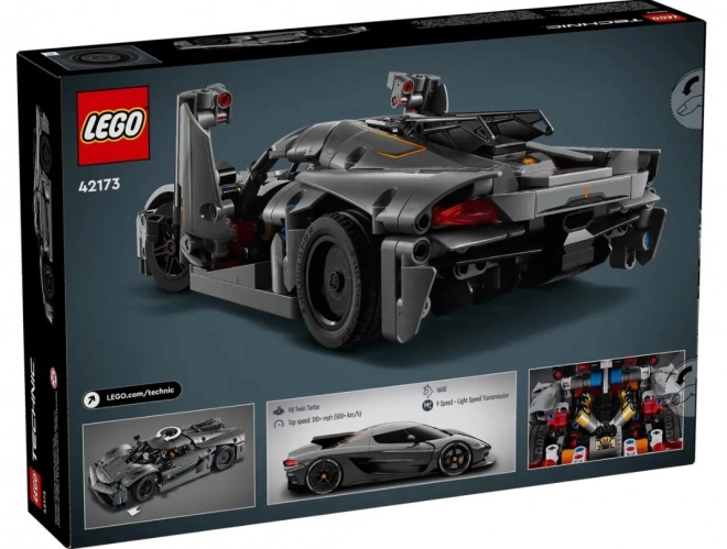 LEGO Technic 42173 Sivo hiperautomobil Koenigsegg Jesko Absolut