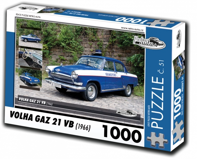 Retro auto puzzle Volga Gaz 21 VB 1000 dijelova