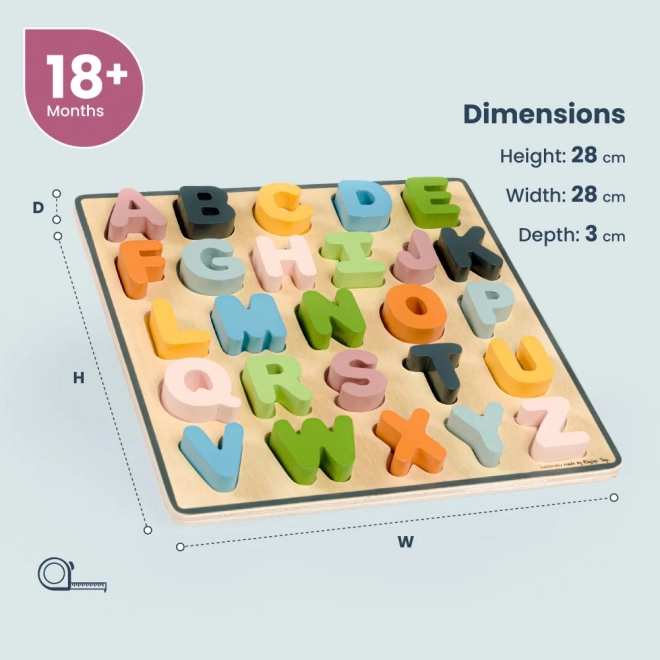 Bigjigs Toys Drvene puzzle velika slova - ABC