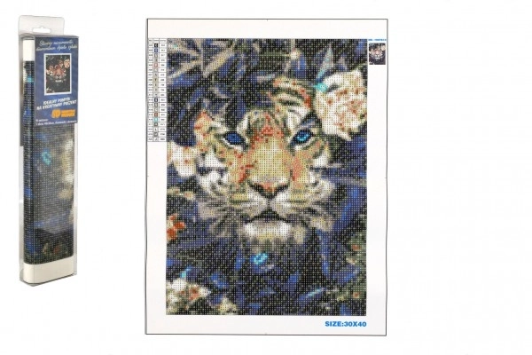 Dijamantno slikanje Skriveni Tigar 30x40 cm