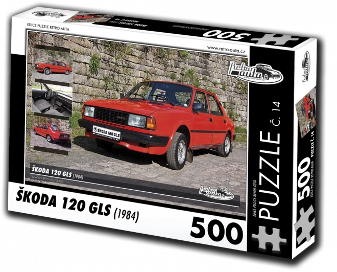 Retro auta puzzle Škoda 120 GLS (1984) 500 komada