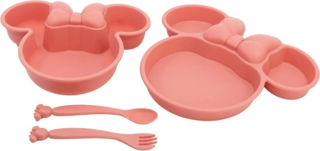 Dječji set za jelo Minnie Mouse 4u1