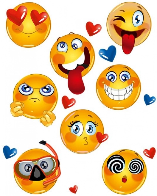 Veliki list naljepnica Emoji