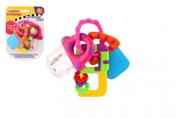Zvečka/Grickalica ključevi plastika 10x12cm na kartici 3m+