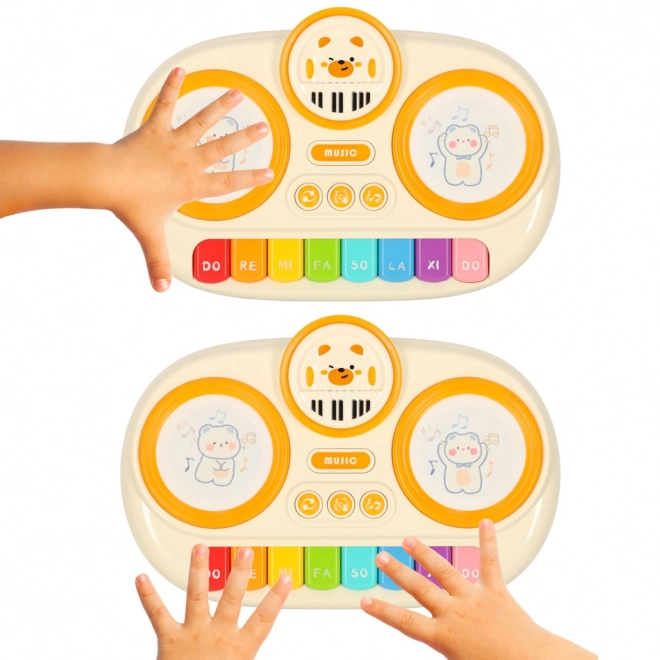 Interaktivni dječje piano orgulje edukativne bež