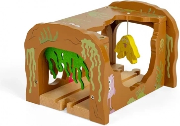 bigjigs rail drveni tunel čudovišta