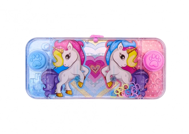 Arkadna igra na vodenoj konzoli Pink Unicorn Pad Wheels