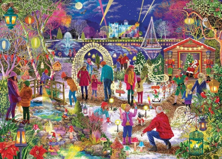 Puzzle limitirano božićno izdanje Čarobni Božić 1000 dijelova GIBSONS