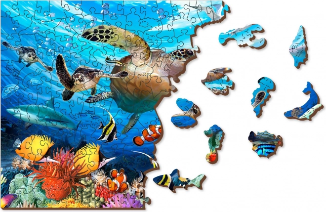 WOODEN CITY Drvene puzzle Život u oceanu 505 dijelova