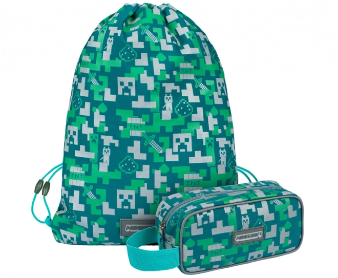 Minecraft 2 set s motivom Silver Creeper