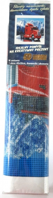 Norimpex dijamantno slikanje Crveni kamion Kenworth 30x40 cm
