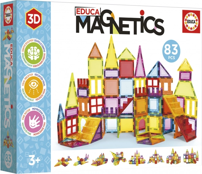 EDUCA Magnetski komplet Magnetics s 83 dijela
