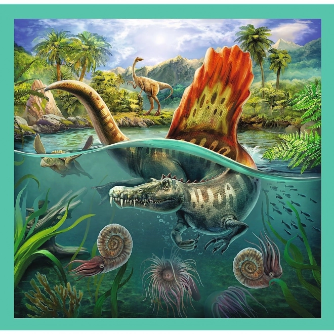 Puzzle 3u1 Svijet Dinosaura 20x19,5cm u kutiji 28x28x6cm