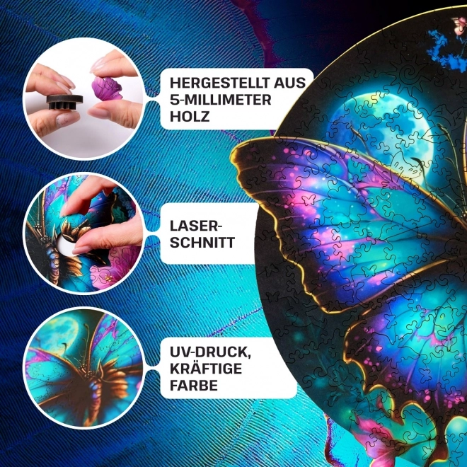 EscapeWelt Drvene luminiscentne puzzle Leptir 500 komada