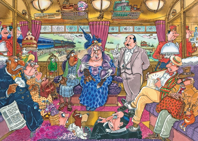 Jumbo Puzzle Wasgij Mystery 9: Velika vlakovna pljačka 1000 dijelova