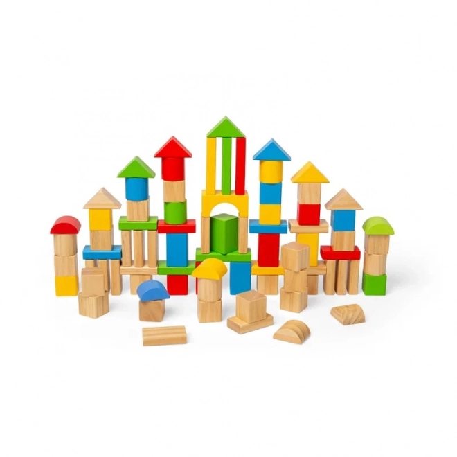 Bigjigs Toys drvene kocke i sortirka u bubnju