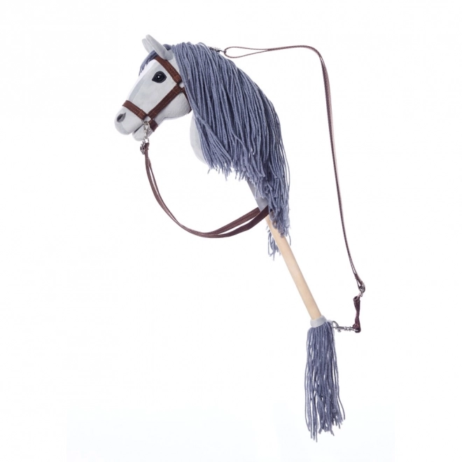 HOPPIHORSE konj na štapu hobi konj veličina A4 sivi