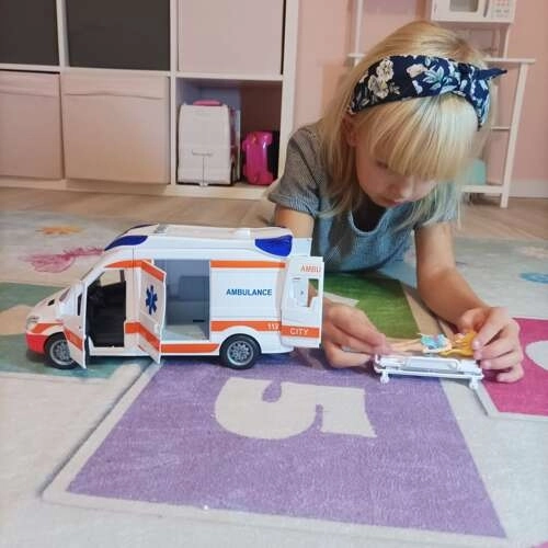 Dječja ambulantna kola s nosilom i svjetlosnim signalima