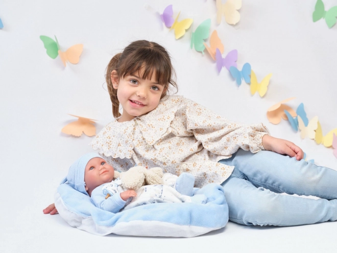 Llorens 73807 NEW BORN DJEČAK - realistična lutka beba s tijelom od cijelog vinila - 40 cm