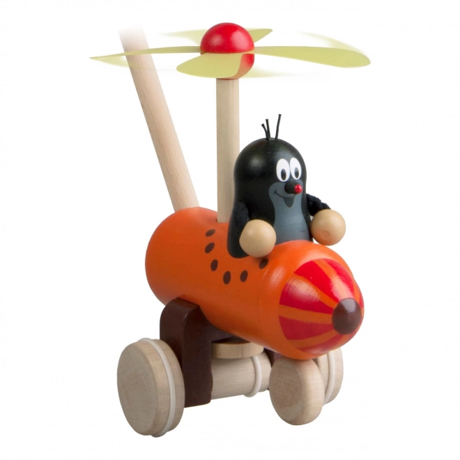 Guralica na štapu Krtica u avionu - 60 cm