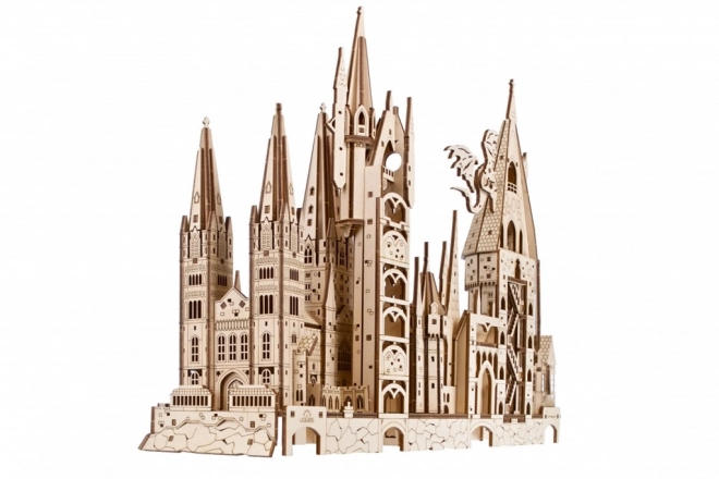 Ugears 3D drveni mehanički puzzle Dvorac Hogwarts, Harry Potter