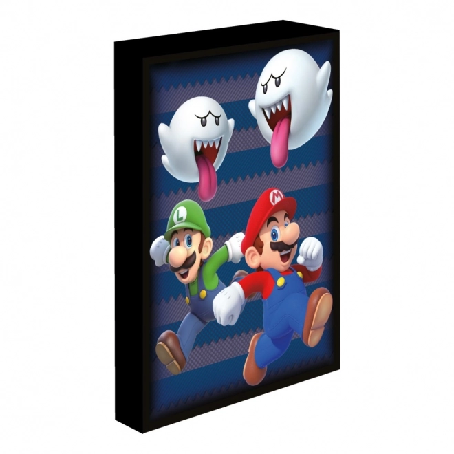 Svjetleća LED slika Super Mario 30x40 cm