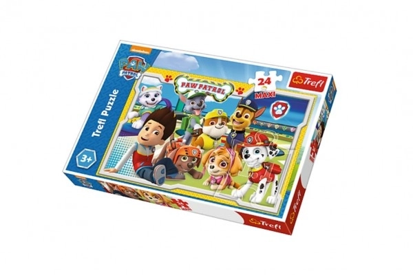 Puzzle Paw Patrol/Tlapková patrola MAXI 24kom 60x40cm u kutiji 39x26x4cm
