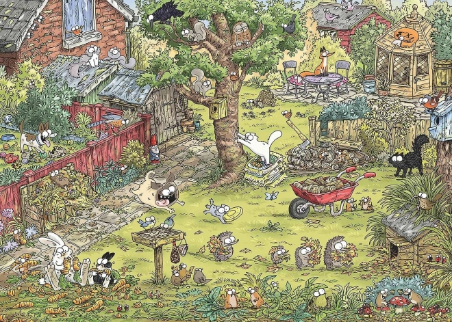 HEYE Puzzle Simonova mačka: Pustolovina u vrtu 1000 dijelova