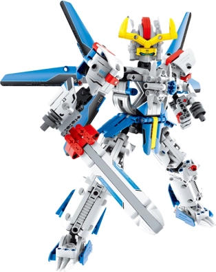 Konstrukcijski set Robot Plavi 30 cm