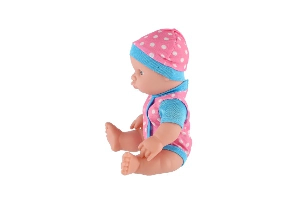 Beba/čvrsto tijelo plastika 25 cm na baterije sa zvukom 3 vrste u plastičnoj vrećici 13x28x7cm