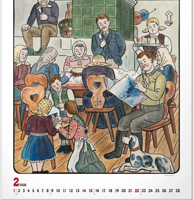 zidni kalendar Josef Lada 2026