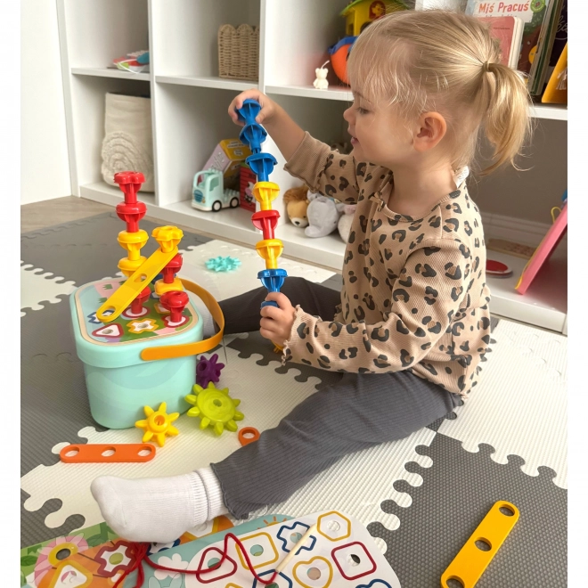 Woopie Green Građevinska Kutija Motorička Montessori 12u1