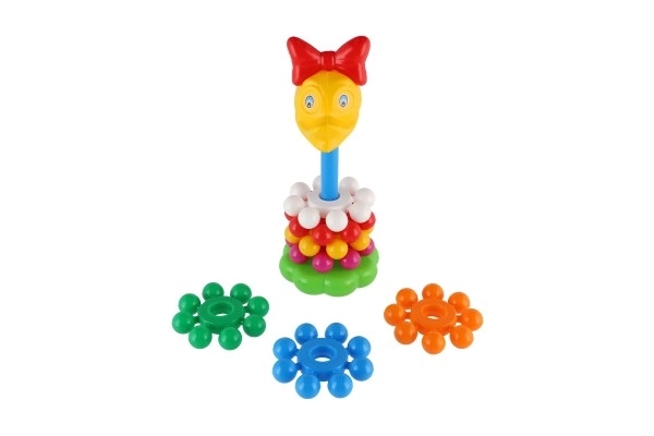Složena piramida s prstenovima plastika 26cm u mrežici 12m+
