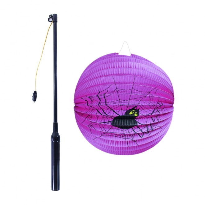 Lampion Halloween pauk 25 cm sa svjetlećim štapom 50 cm