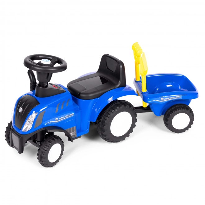 Dječji traktor s prikolicom, interaktivni volan, zvukovi – plava