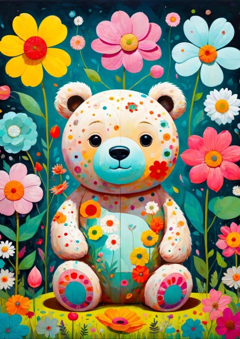 Enjoy puzzle cvjetni medo, 1000 dijelova