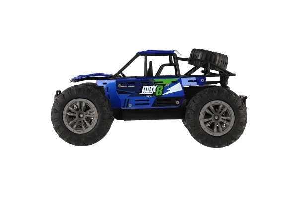 Auto RC buggy terensko plavo 22cm plast 2,4GHz na baterije + punjivi paket u kutiji 32x16x18cm