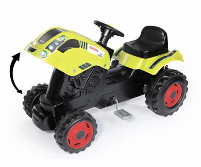Pedalni traktor CLAAS Arion 400 s prikolicom zelen