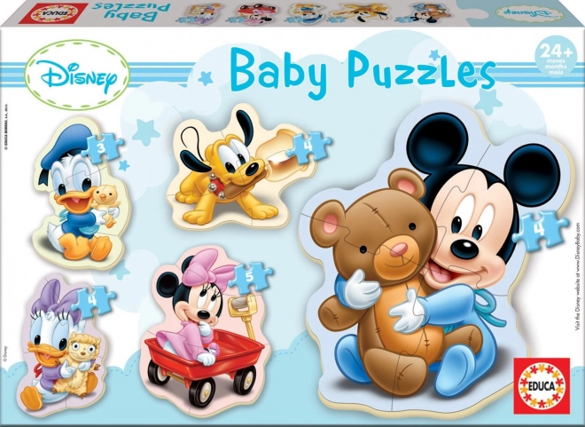 EDUCA Baby puzzle Bebe Disney 5u1 (3–5 dijelova)