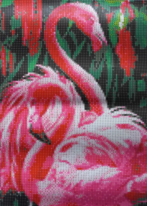 Set za dijamantno slikanje - ružičasti flamingosi