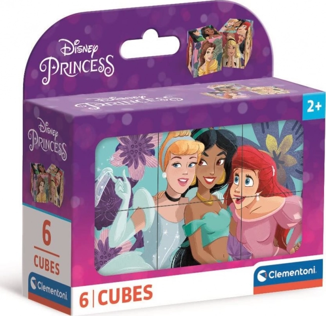CLEMENTONI Slikovne kocke Disney princeze, 6 kocaka