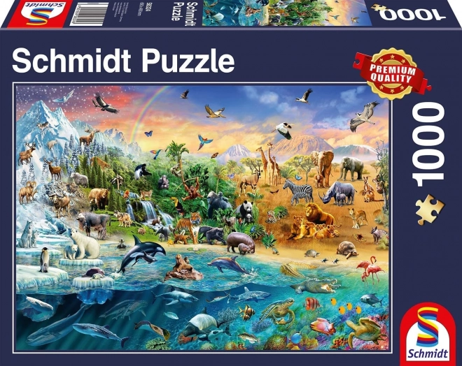 Puzzle Kraljevstvo životinja 1000 dijelova
