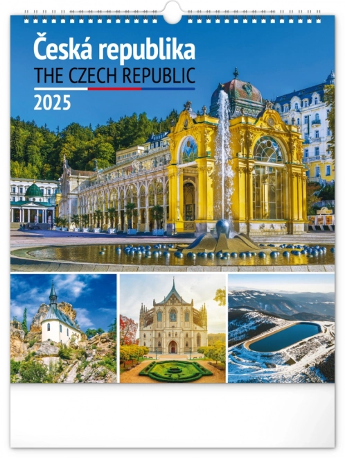 NOTIQUE Zidni kalendar Češka republika 2025, 30 x 34 cm