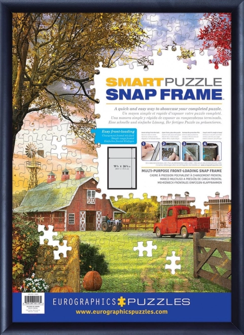 crni aluminijski okvir na puzzle 48,89x67,63 cm
