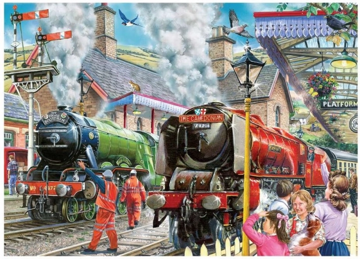 Puzzle House of Puzzles Odlazak vlakova 1000 dijelova